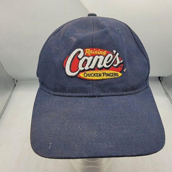 Raising Canes One Love Adults Blue Adjustable Baseball Hat Cap Work Wear Casual - Picture 1 of 9
